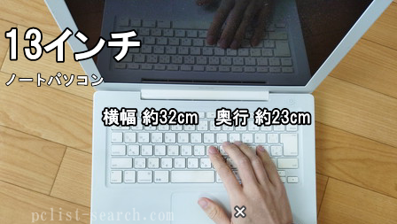 MacBook13インチのキーボードの写真